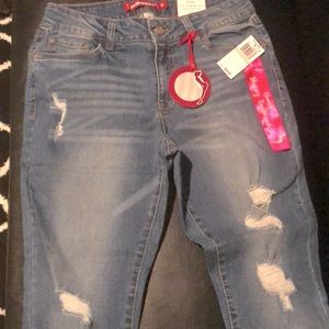 Brand new. Jean cropped capris. Size 8